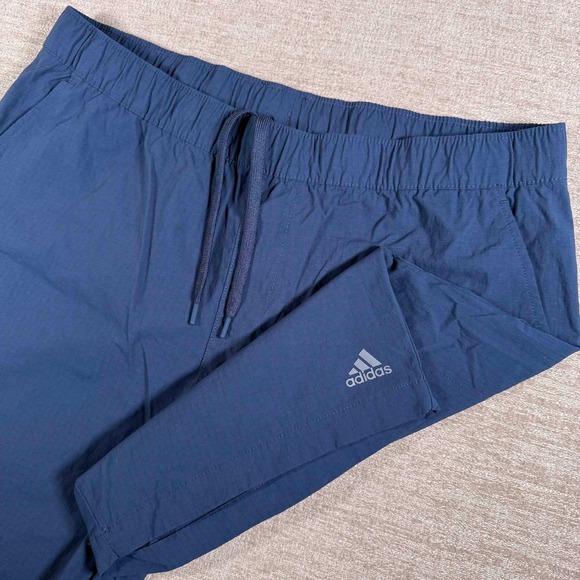 adidas Other - NEW! Adidas Shorts Mens 33"x9 Navy Blue Ripstop Drawstring Athletic HR9055